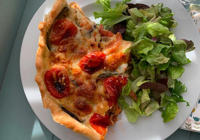 Een vegetarische quiche