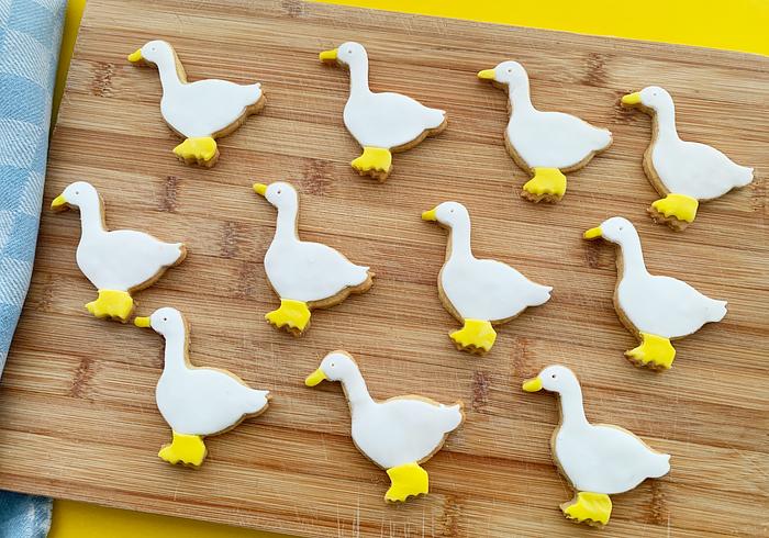 We bake goose biscuits