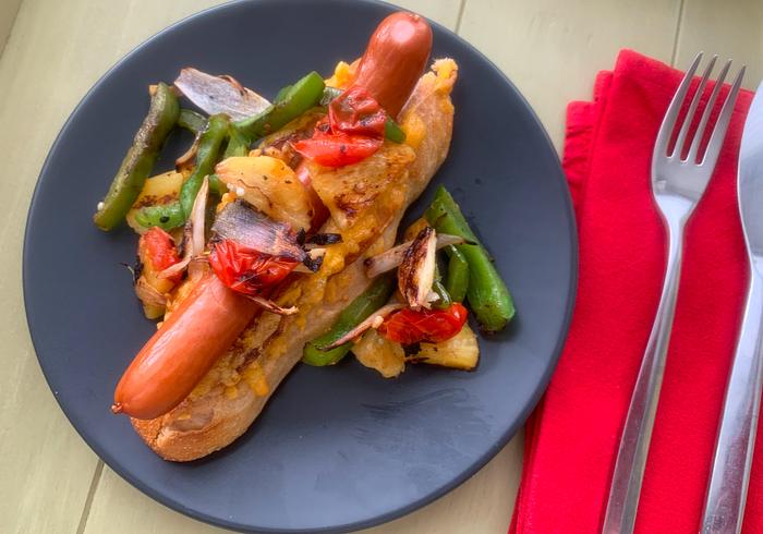 Maak hotdog sliders voor papa