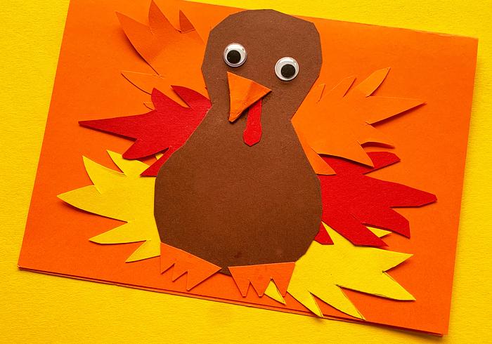 Een wenskaart voor Thanksgiving