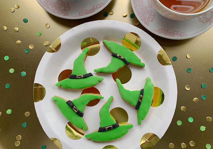 Leprechaun hoeden van koek