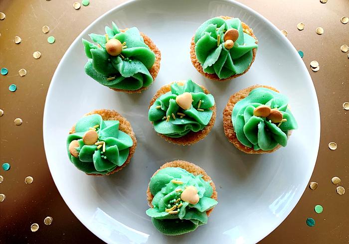 St. Patricksdag mini cupcakes