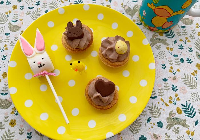 Mini-cheesecakjes voor pasen