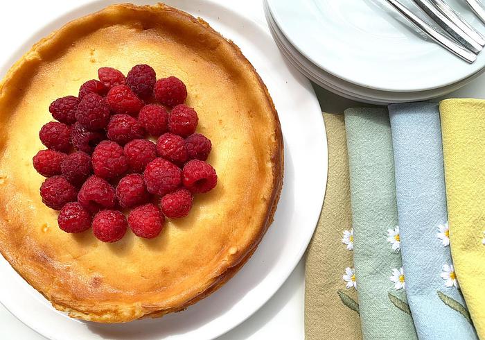 An Orange Cheesecake
