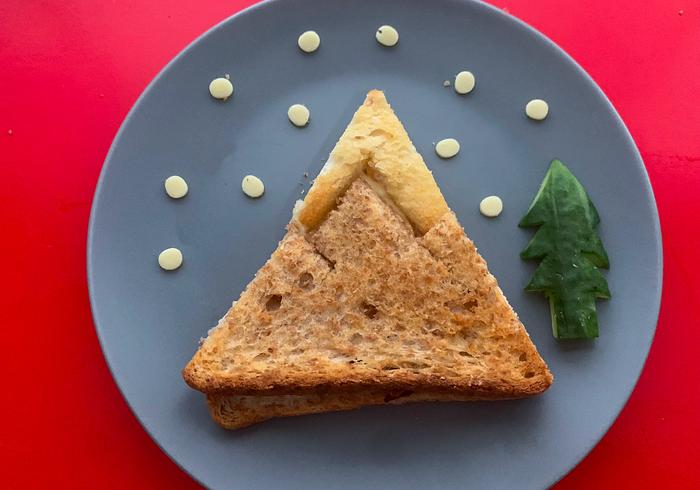 Een winter wonderland sandwich