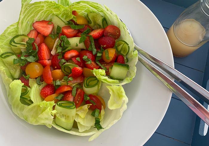 Een salade aardbei