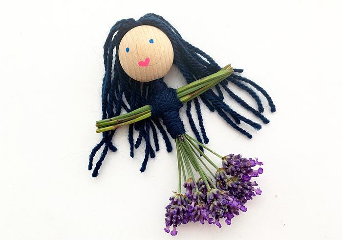 Een lief lavendel-popje