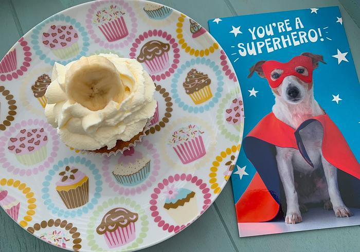 Maak bananen cupcakes