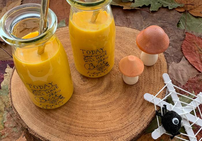 Een pompoen smoothie