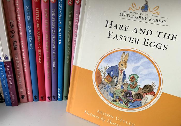 Hare and the easter eggs