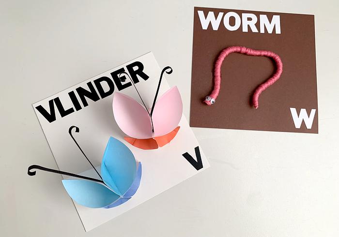 Vlinder & Worm