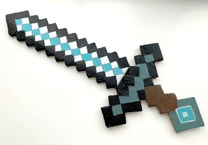 Een Minecraft zwaard