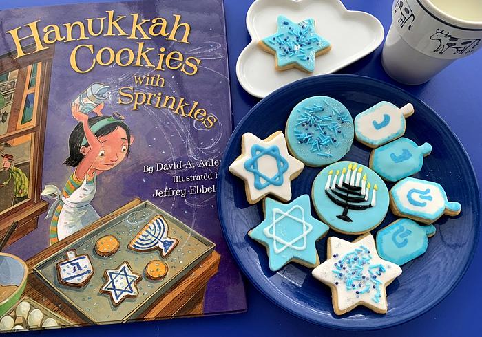 Hanukkah Cookies With Sprinkles