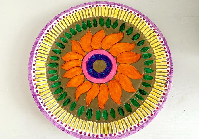 Rangoli tekenen