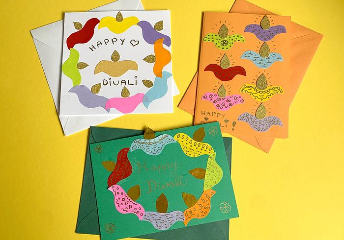 Een wenskaart voor Divali