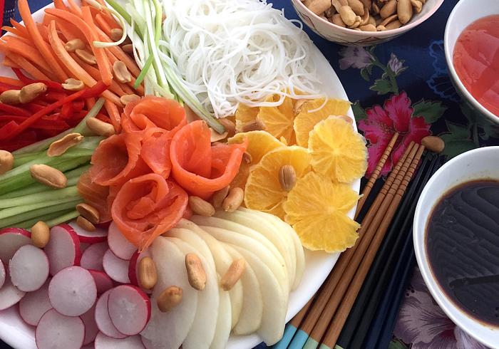 Een Yusheng Prospertity Salade