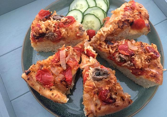Een Siciliaanse pizza