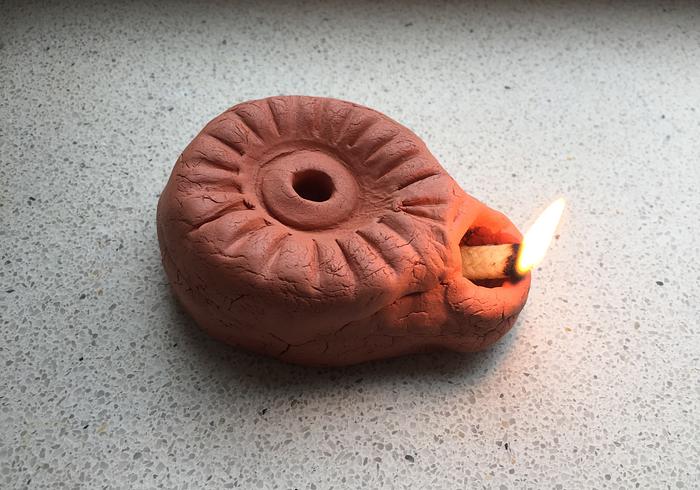 A Roman Oil Lamp
