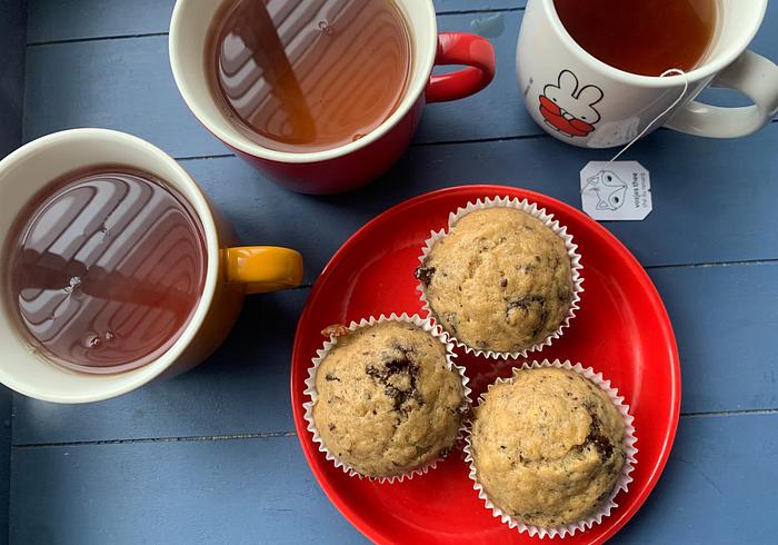 Chocolate Chip Bananen Muffins