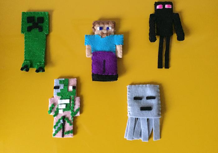Minecraft vingerpopjes