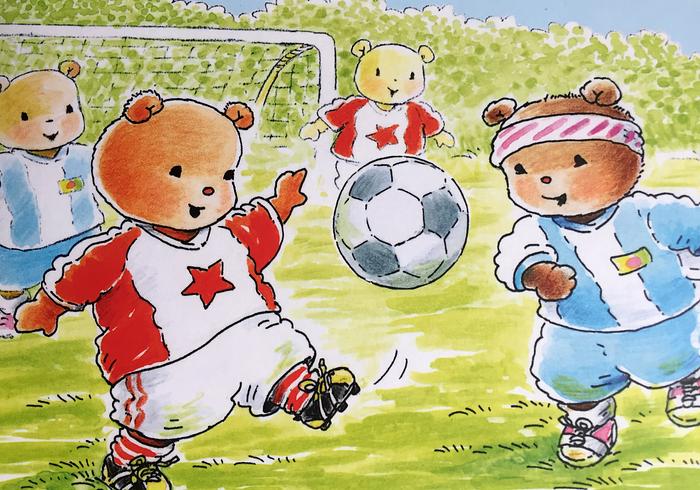 Bobbi gaat voetballen