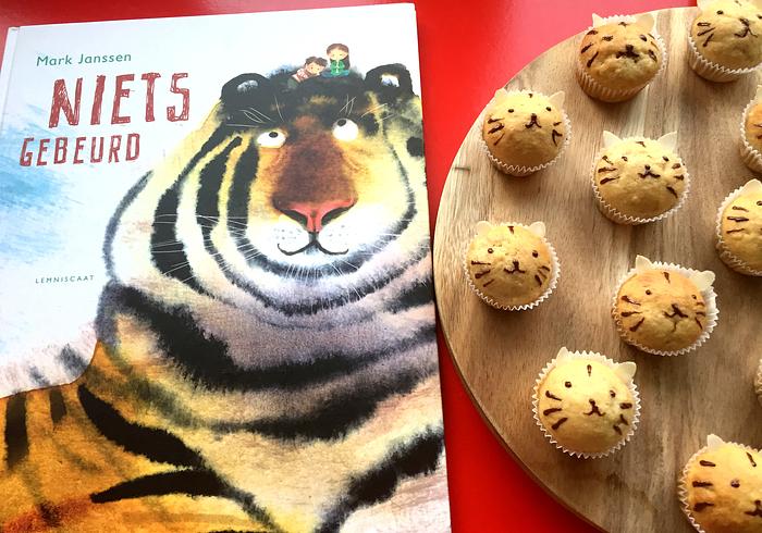 Mini tijger-cupcakes