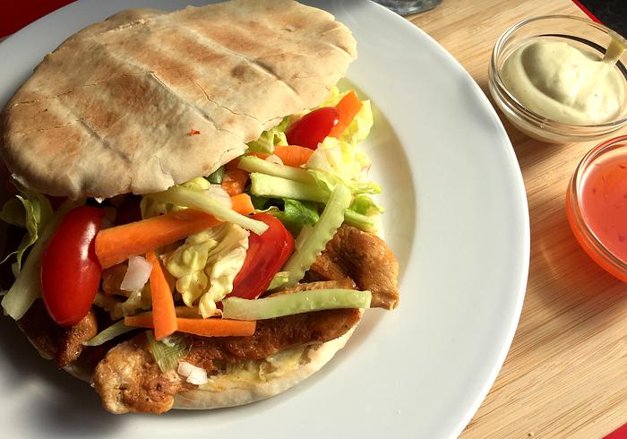 Een broodje kip kebab