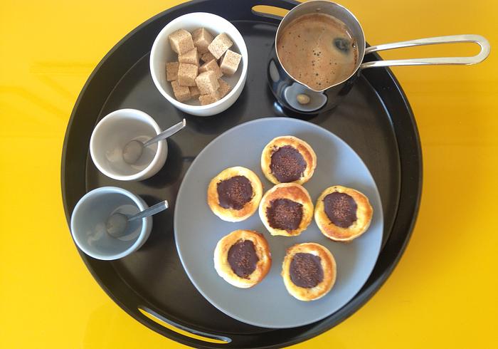  Perentaartjes met chocola