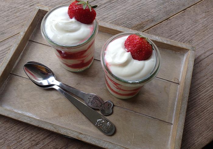Aardbeienpotjes
