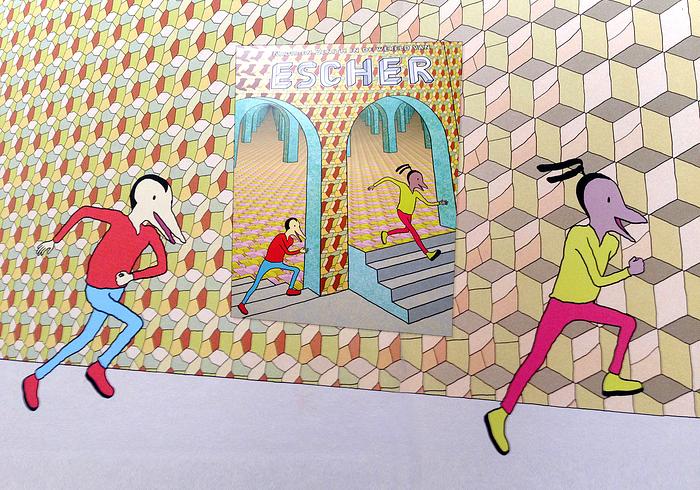 Nadir en Zenith in de wereld van Escher