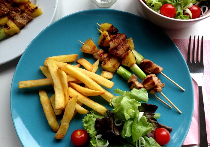 Gegrilde kipspiesjes