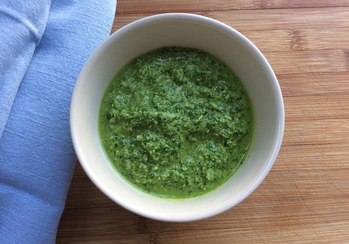 De basilicum pesto