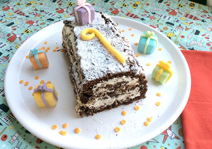 Sinterklaas chocolade-roulade
