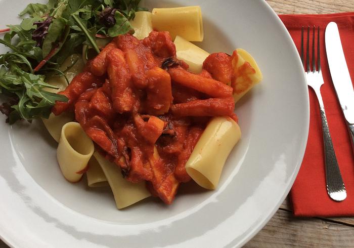 Vegetarische winterpasta