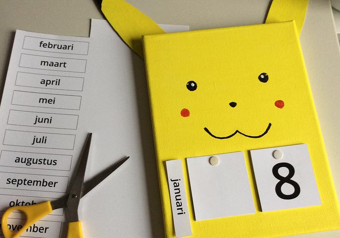 Zo maak je een pikachu-kalender