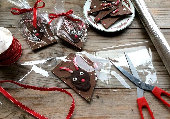 Vrolijke kerstchocolade