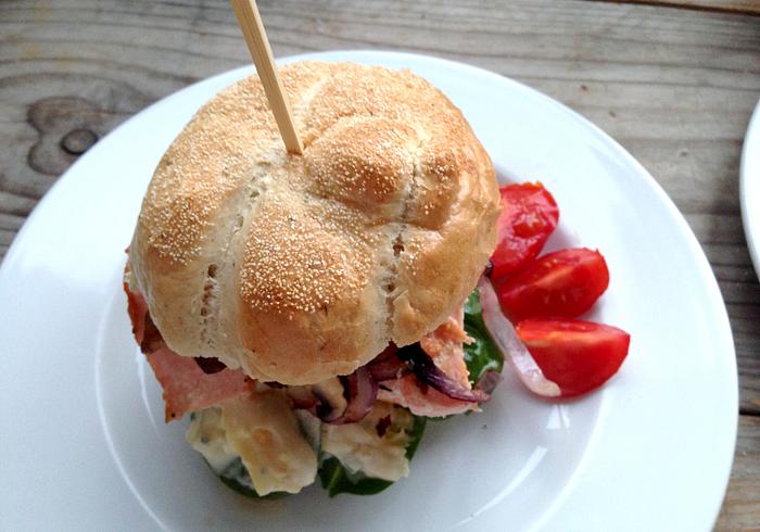 Burgers met zalm van de grill
