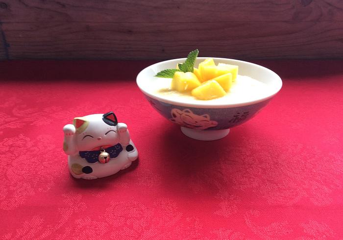 De Chinese mango pudding
