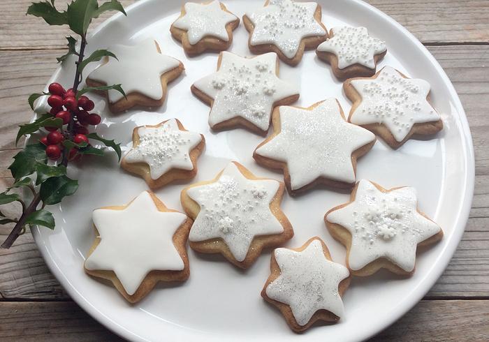 Witte sterrenkoekjes