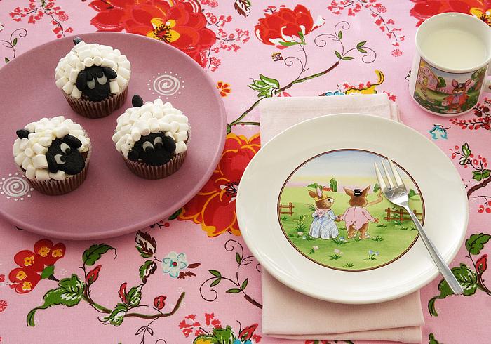 Schapen-cupcakes