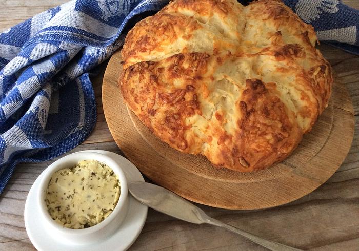 De prachtige kaas-scone