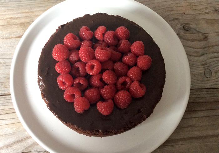 Chocolade Caprese cake