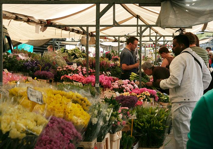 Op de markt