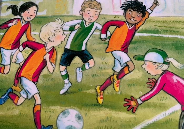 Hier die bal! - 3 voetbal-verhalen in één boek