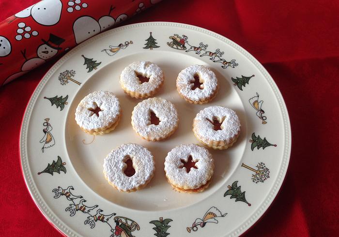 Linzer kerstkoekjes 