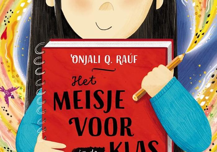 Het meisje voor in de klas