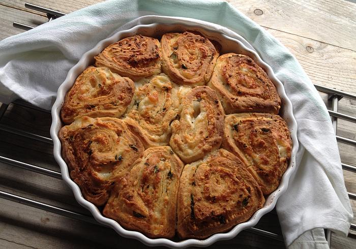 Knoflook- & kaasbreekbrood