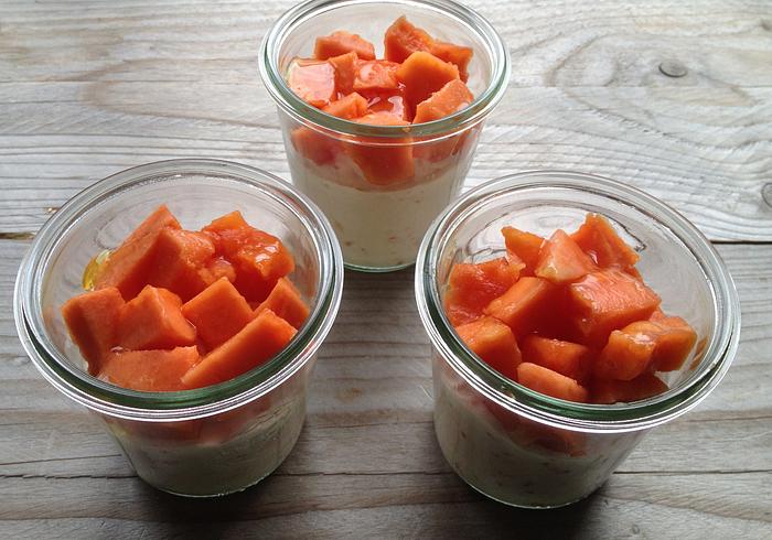 Papaya mousse