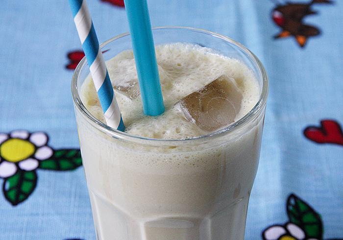 Koffie / peer milkshake