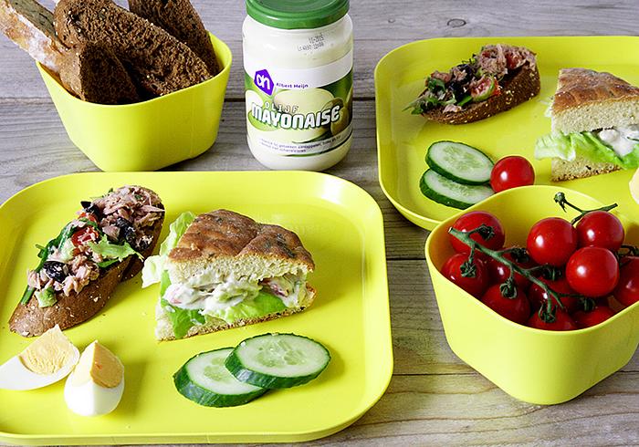 Deze slanke tonijn-sandwiches